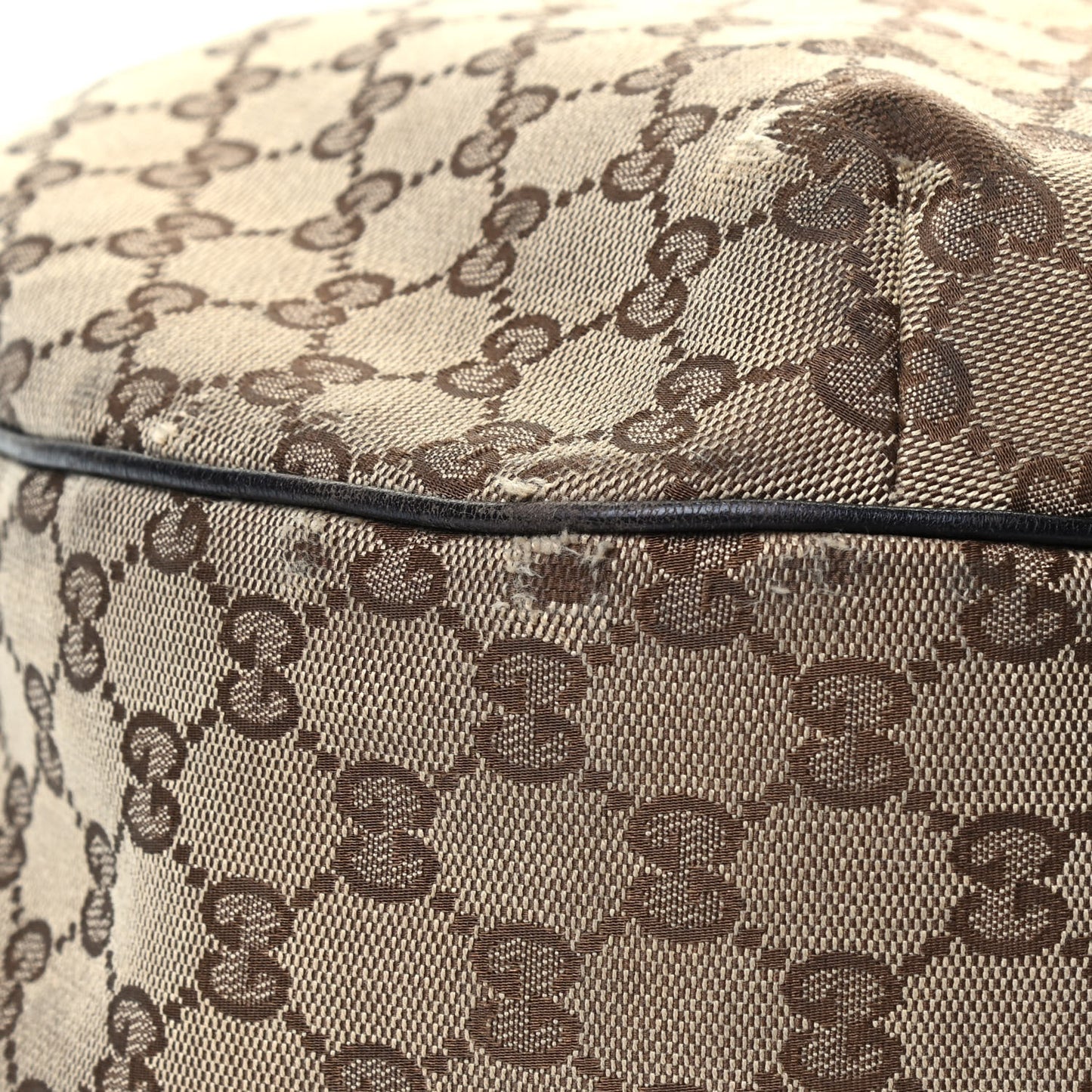 Monogram Large New Ladies Web Hobo Dark Brown