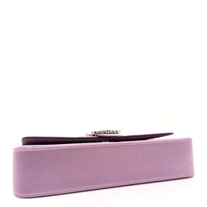 Jimmy Choo Satin Crystal Cheri Shoulder Bag Mauve 4 of 10