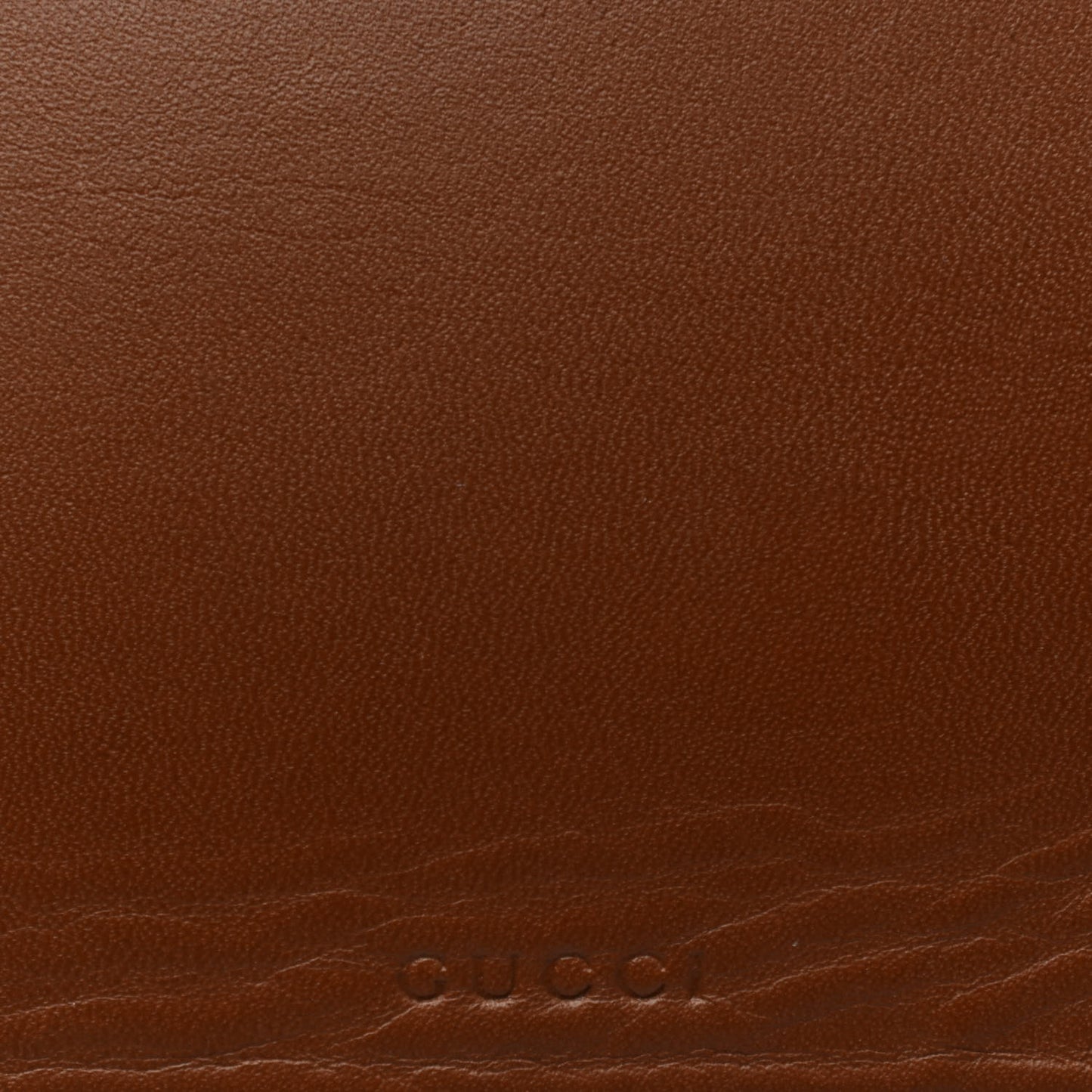 GG Supreme Monogram Web Kingsnake Embroidered Large Zip Pouch Brown
