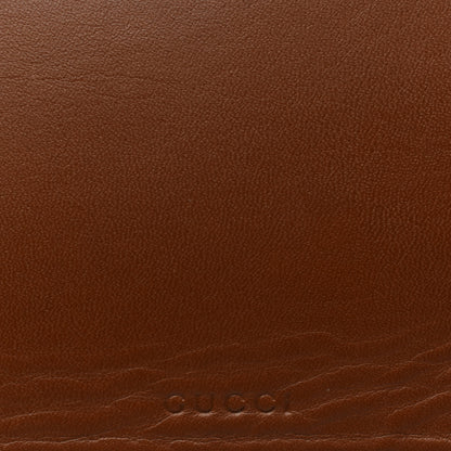 Gucci GG Supreme Monogram Web Kingsnake Embroidered Large Zip Pouch Brown 5 of 6