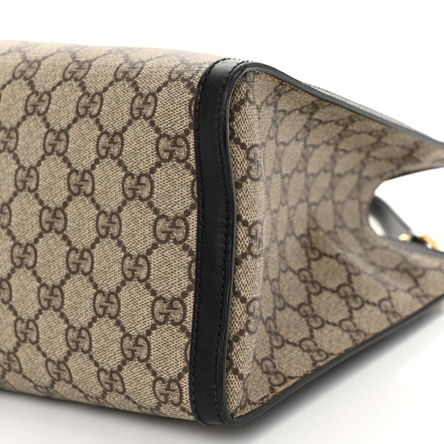 Gucci GG Supreme Monogram Medium Padlock Tote Black 10 of 10