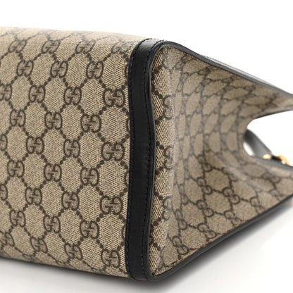 Gucci GG Supreme Monogram Medium Padlock Tote Black 10 of 10