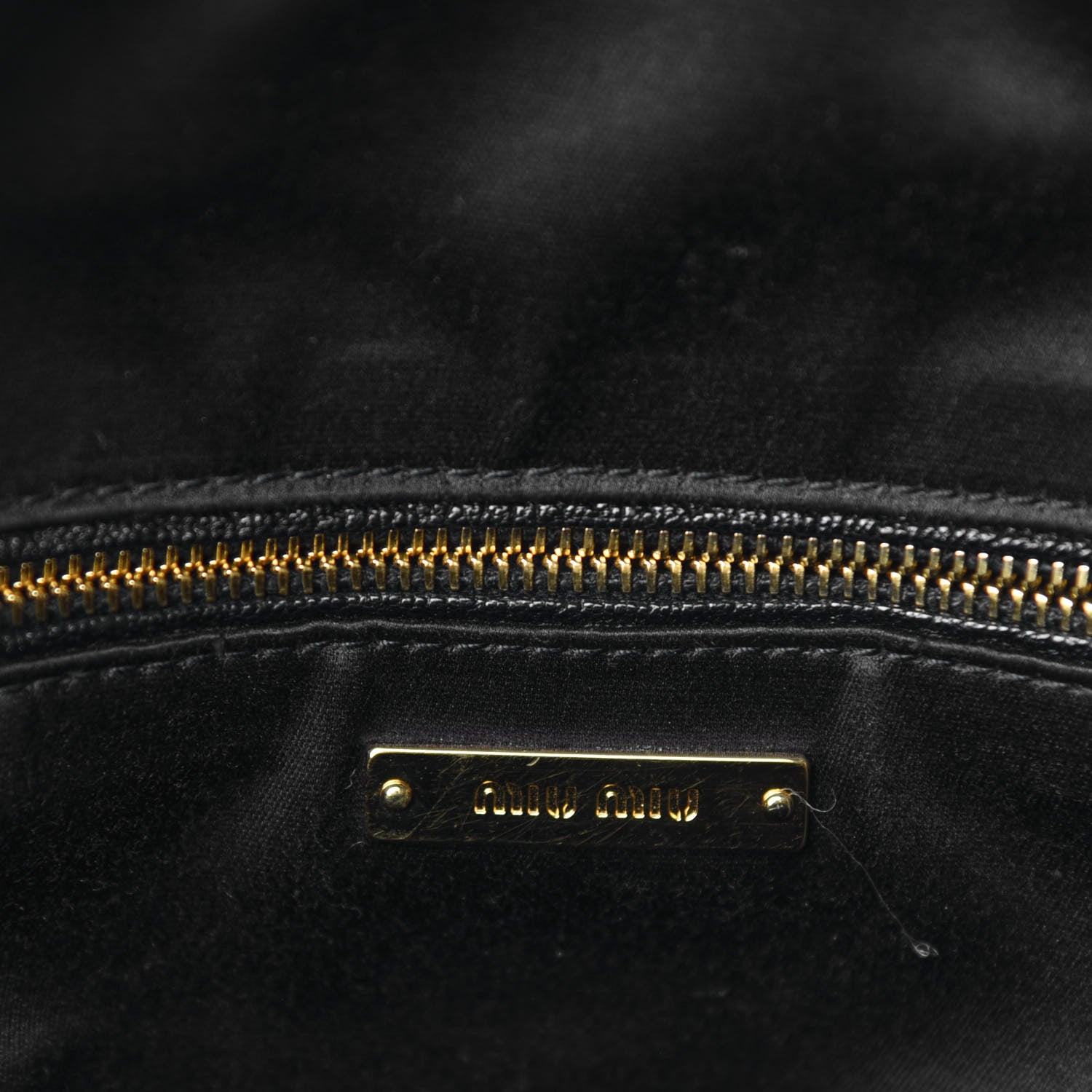 Miu Miu Goatskin Madras Backpack Black 8 of 11