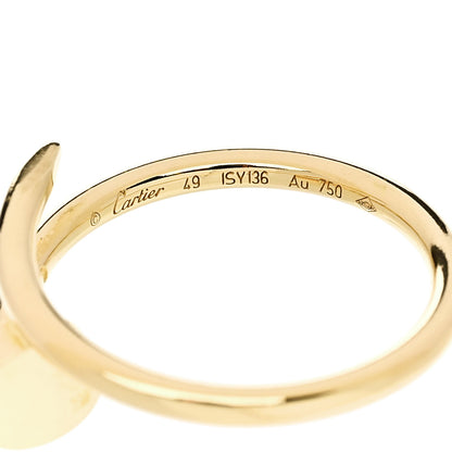 Cartier 18K Yellow Gold Small Juste Un Clou Ring 49 5 5 of 6