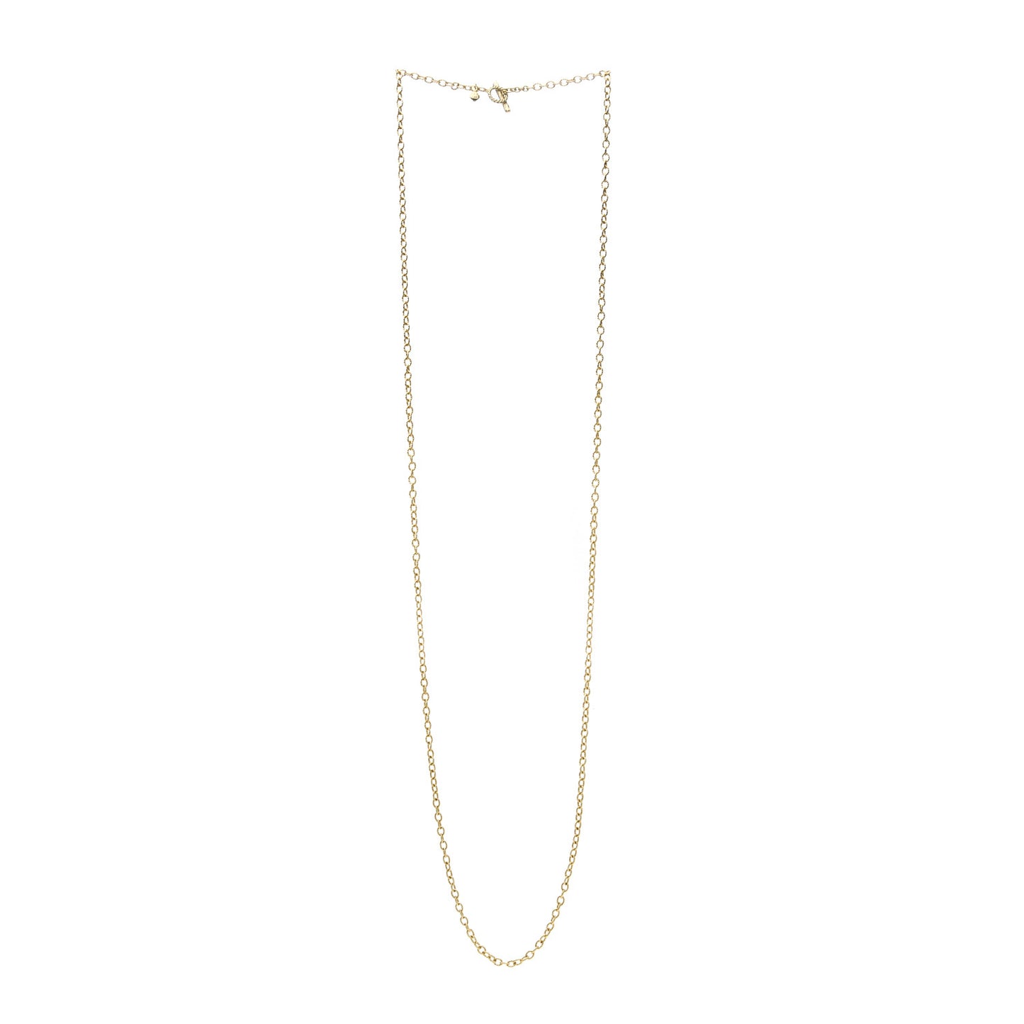 18K Yellow Gold 4mm Cable Rolo Chain Necklace 36"