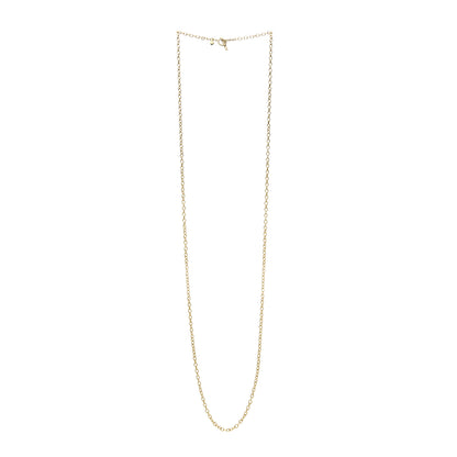 David Yurman 18K Yellow Gold 4mm Cable Rolo Chain Necklace 36" 3 of 4