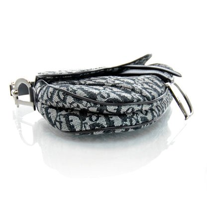 Christian Dior Monogram Saddle Bag Black 7 of 13
