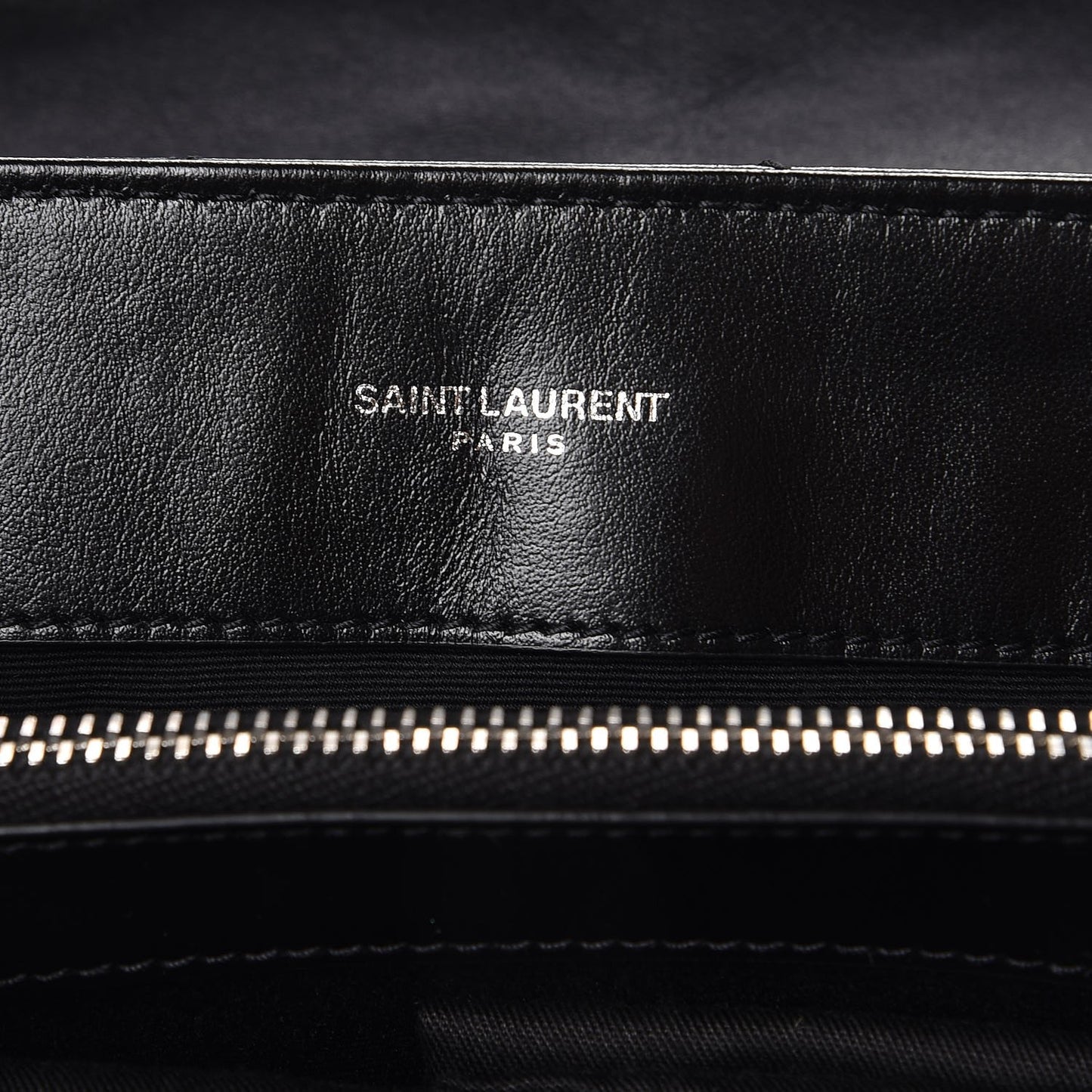 Calfskin Y Quilted Monogram Medium Loulou Chain Satchel Black