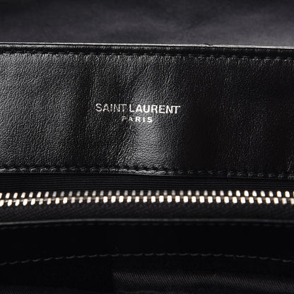 Saint Laurent Calfskin Y Quilted Monogram Medium Loulou Chain Satchel Black 6 of 11