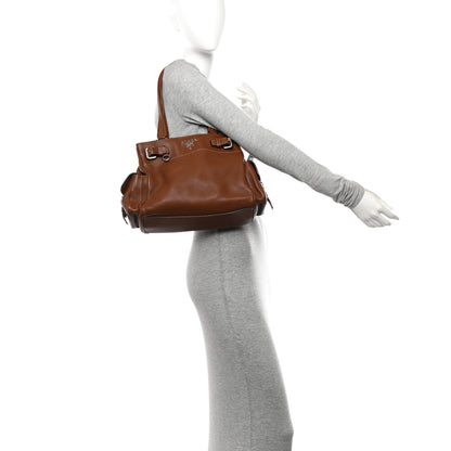 Prada Vitello Daino Shoulder Bag Nocciolo 2 of 10
