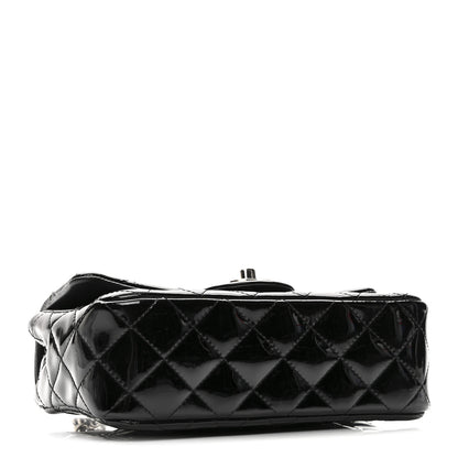 Chanel Patent Calfskin Quilted Mini Rectangular Flap Black 4 of 10