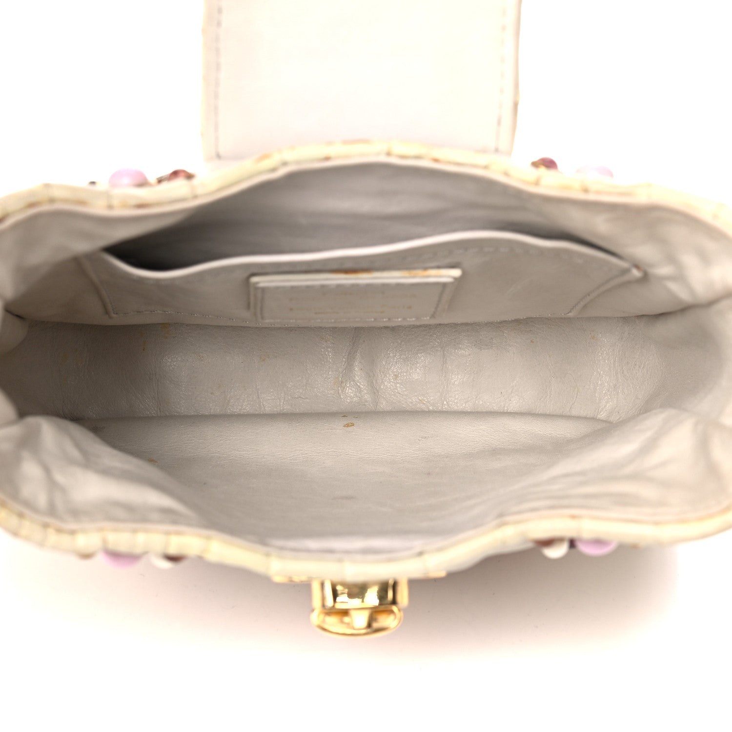 Louis Vuitton Calfskin Pony Hair Les Extraordinaires Tupelo GM White 6 of 27