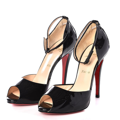 Christian Louboutin Patent Claudia 120 Pumps 39 Black 2 of 9
