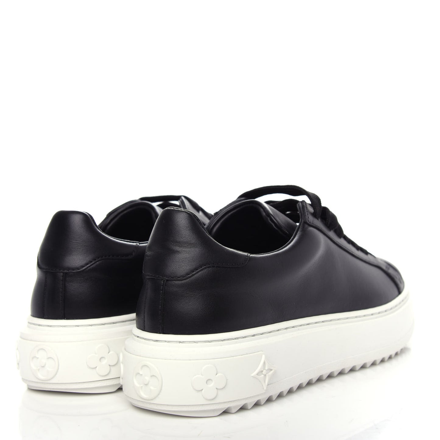 Calfskin Time Out Sneakers 35.5 Black