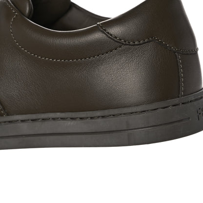 Fendi Vitello FF Embossed Womens Slip On Sneakers 36 Wood 8 of 10