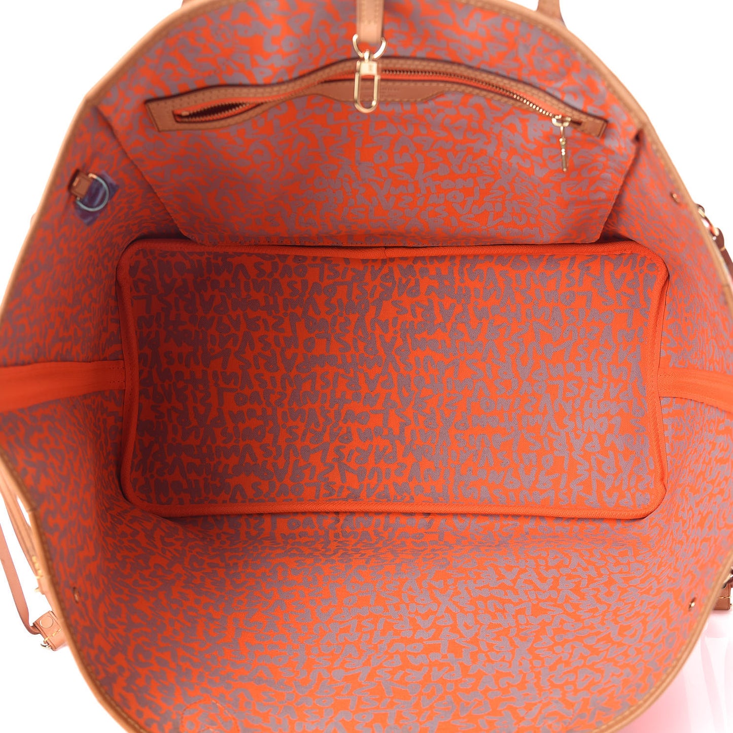 Monogram Graffiti Neverfull GM Orange