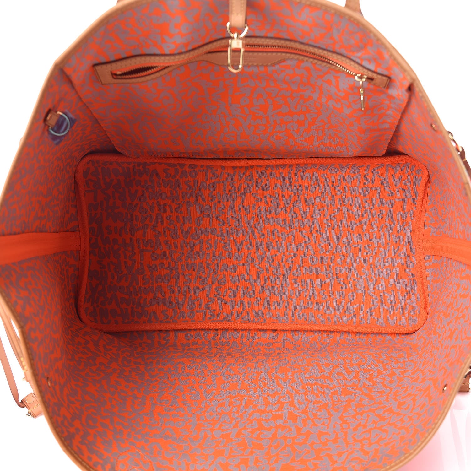 Louis Vuitton Monogram Graffiti Neverfull GM Orange 5 of 16