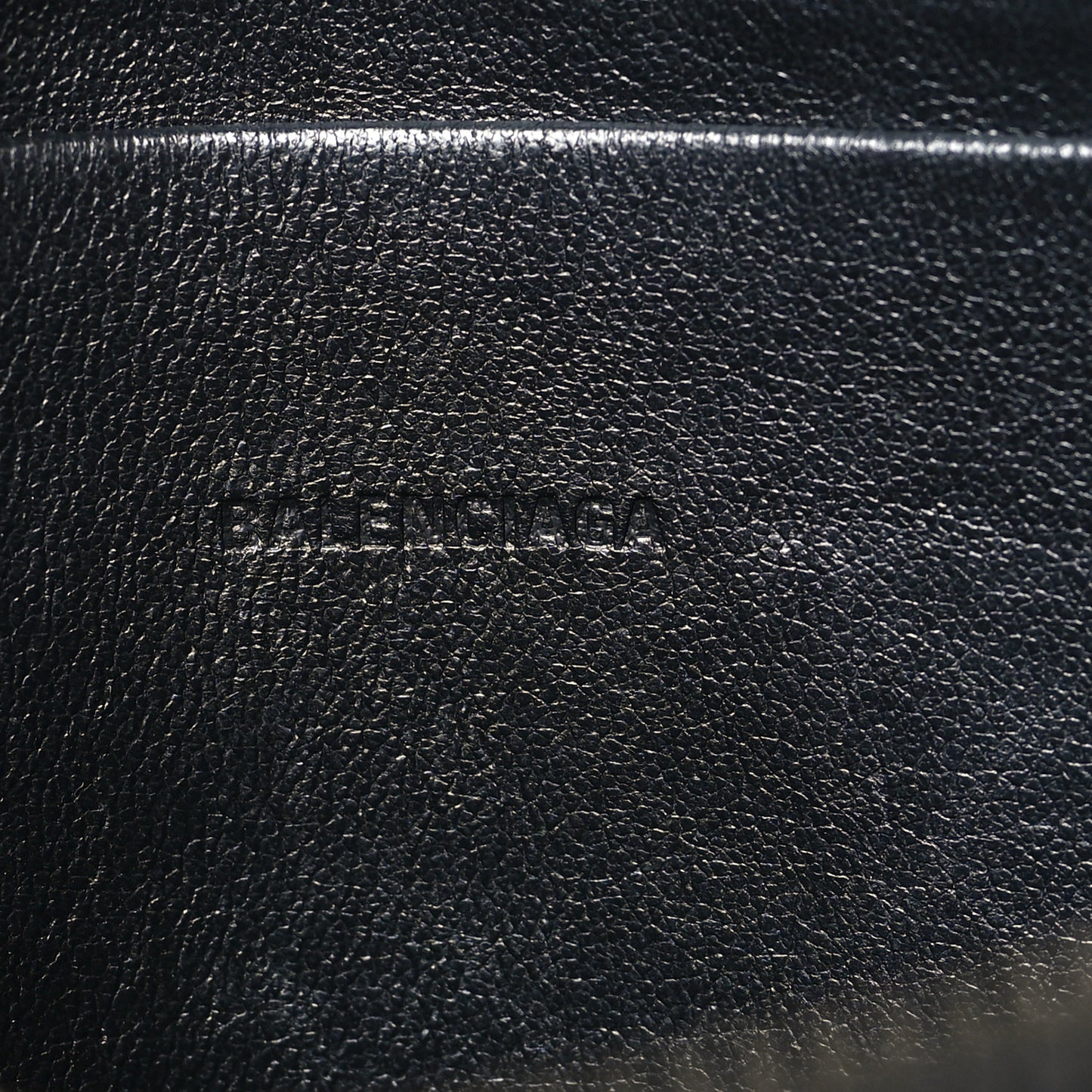 Grained Calfskin Neo Classic Black Hardware Zip Around Crossbody Black