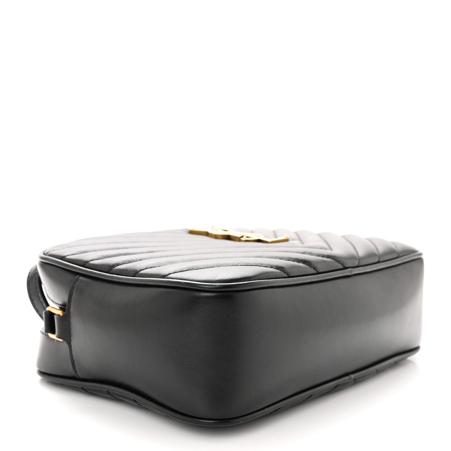 Saint Laurent Calfskin Matelasse Monogram Lou Camera Bag Black 4 of 12