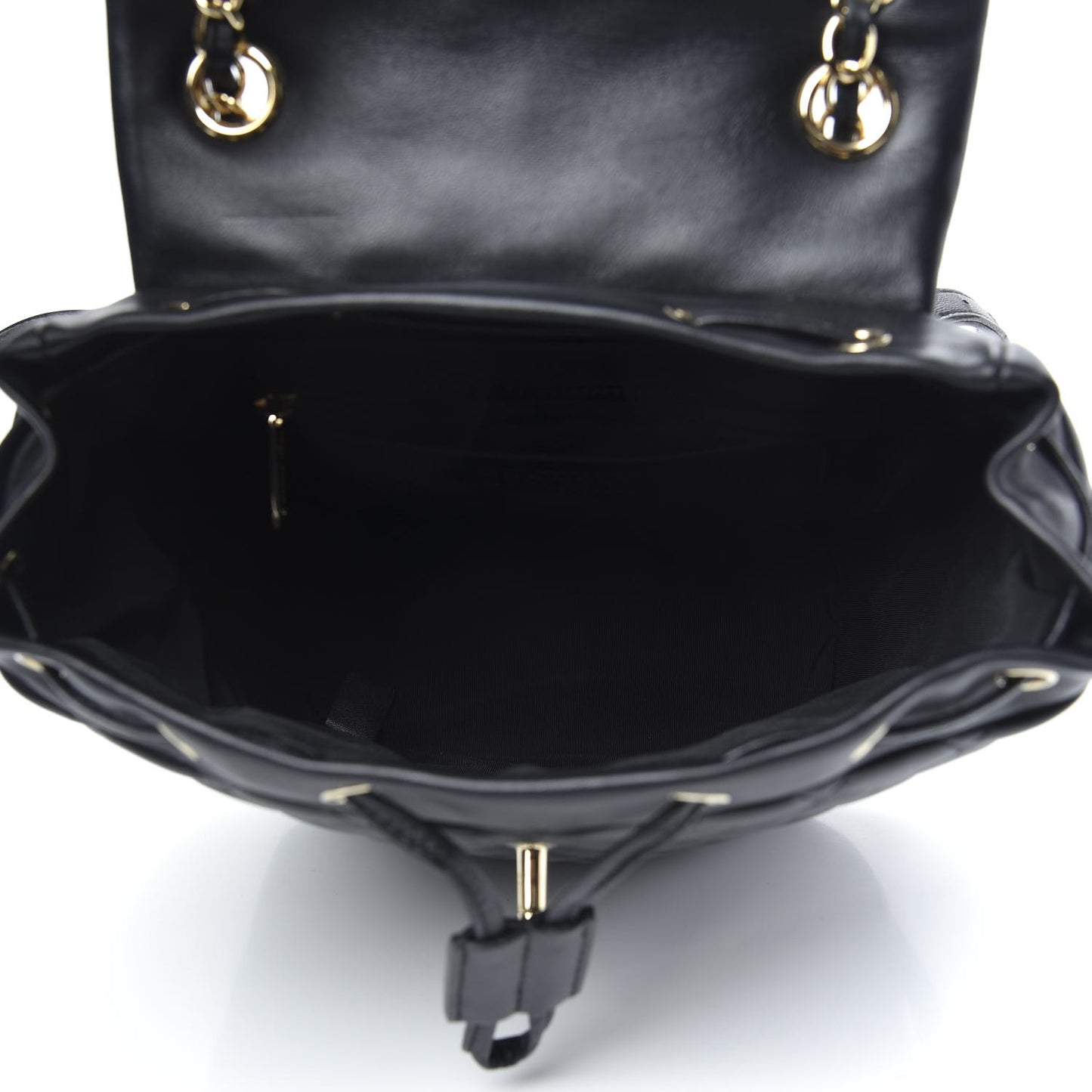 Calfskin Quilted Small Urban Spirit Backpack Black