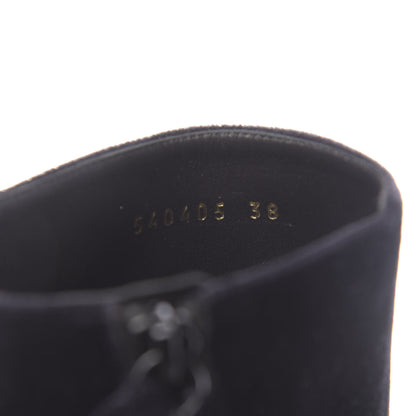 Balenciaga Smooth Velvet Ankle Boots 38 Black 8 of 9