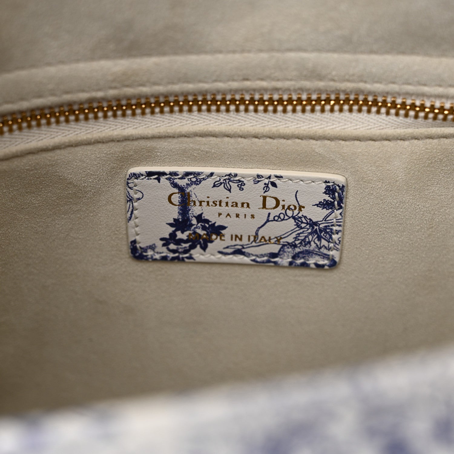 Christian Dior Calfskin Le Soleil Print Medium Lady Dior Blue Multicolor 6 of 12