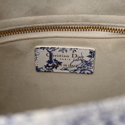 Christian Dior Calfskin Le Soleil Print Medium Lady Dior Blue Multicolor 6 of 12