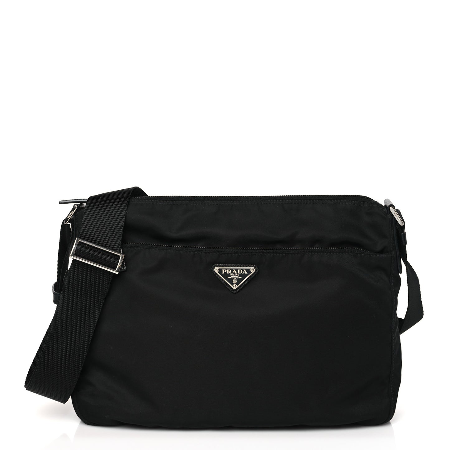 Tessuto Nylon Messenger Bag Black