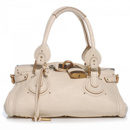 Chloe Leather Medium Paddington Satchel Ivory 1 of 11