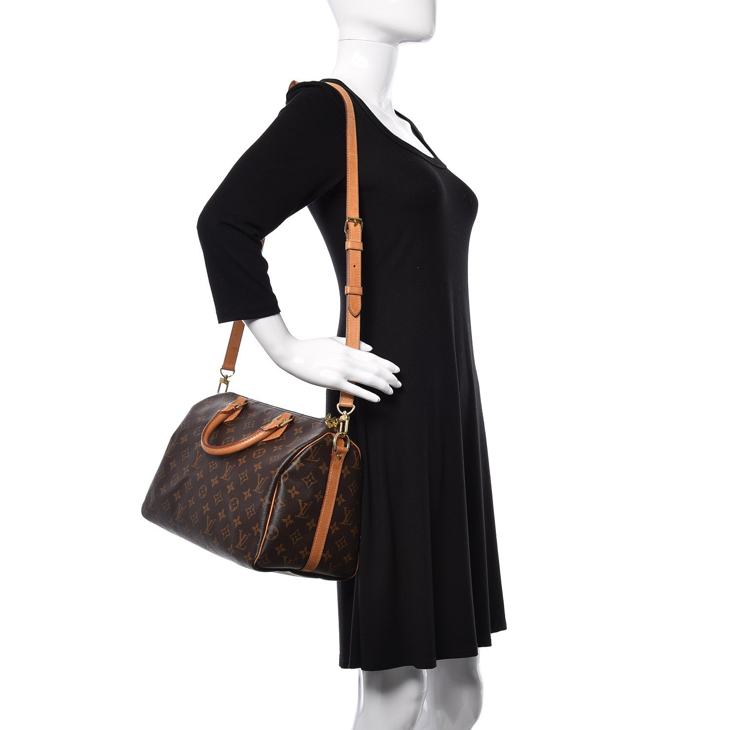Louis Vuitton Monogram Speedy Bandouliere 30 2 of 19
