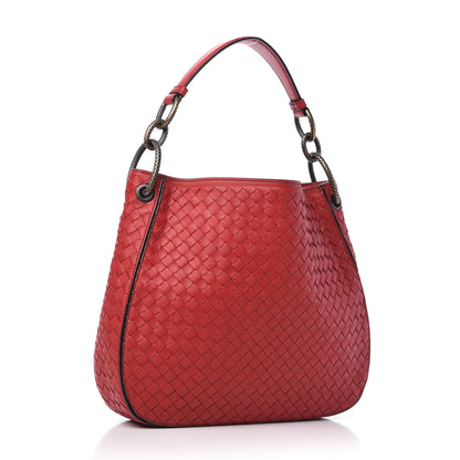 Bottega Veneta Nappa Intrecciato Small Loop Red 3 of 10