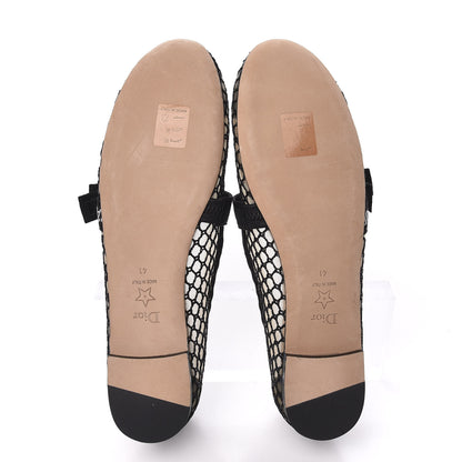 Christian Dior Resille Ribbon Miss J'Adior Ballet Flat 41 Black 5 of 8