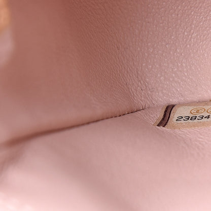 Chanel Calfskin Chevron Quilted Mini Rectangular Flap Light Pink 7 of 12