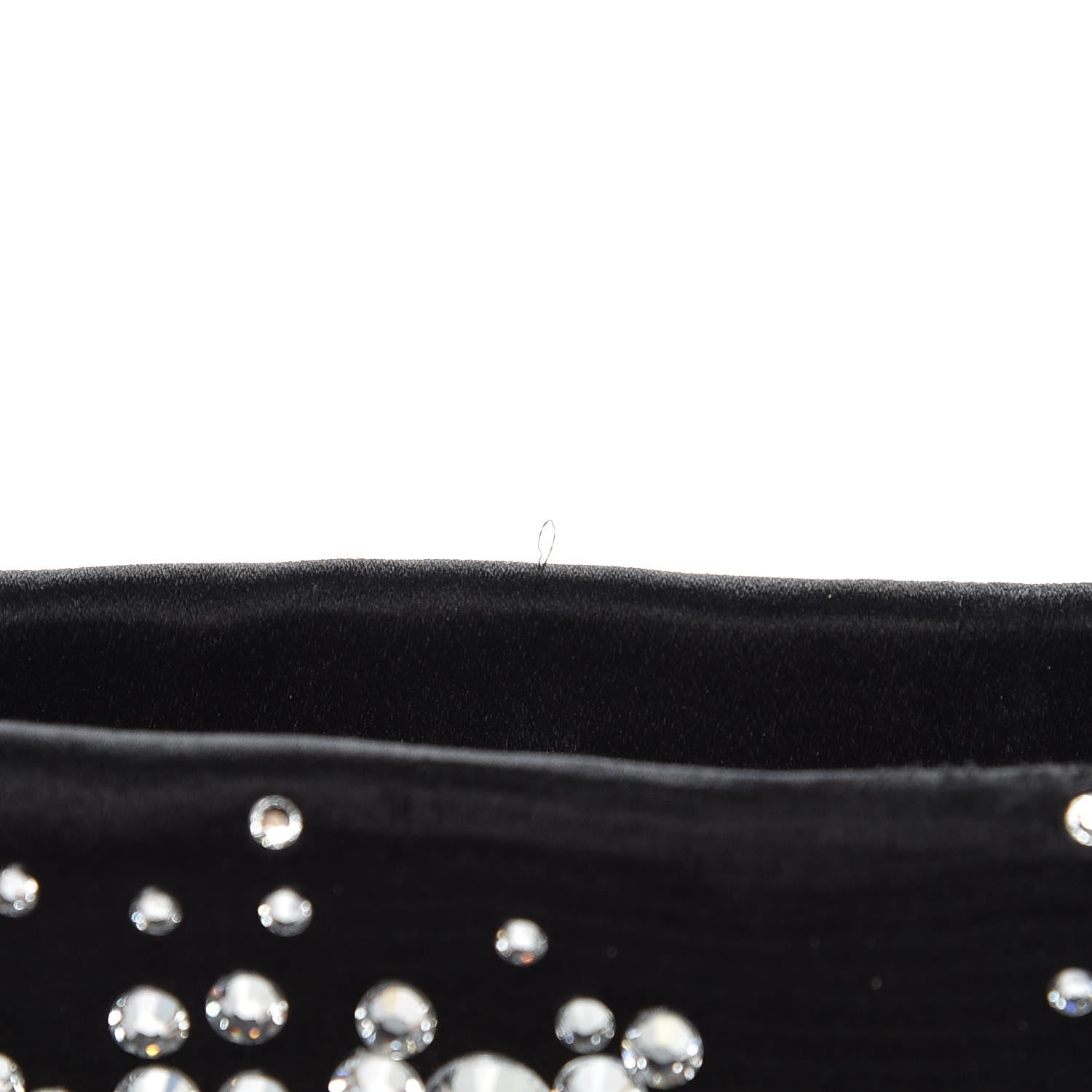 Chanel Satin Diamante Evening Clutch Bag Black 11 of 14