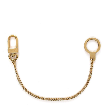 Louis Vuitton Metal Pochette Extender Key Ring Chain Gold 1 of 3