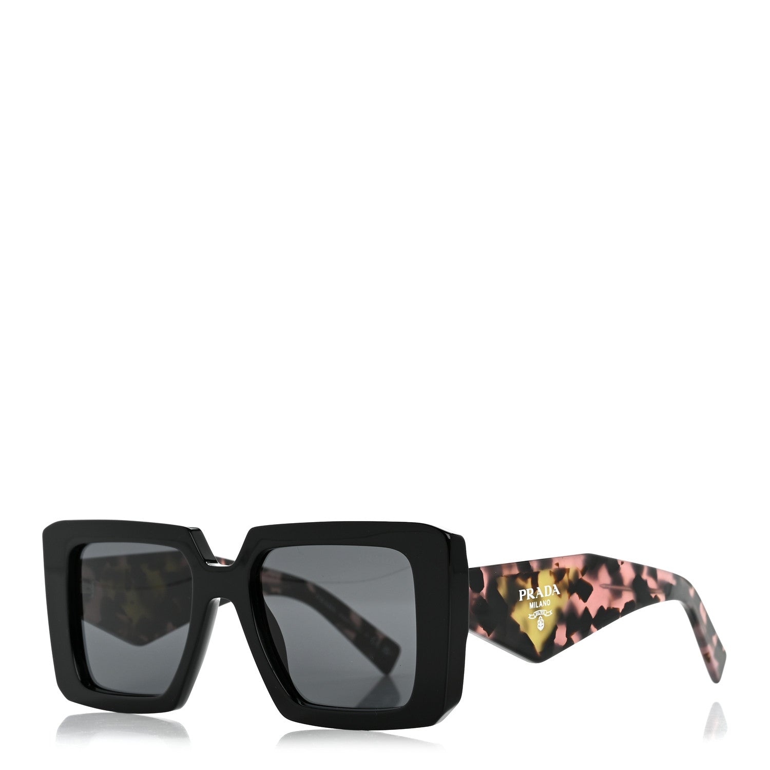 Prada Acetate Symbole Sunglasses SPR 23Y Slate Grey 1 of 9