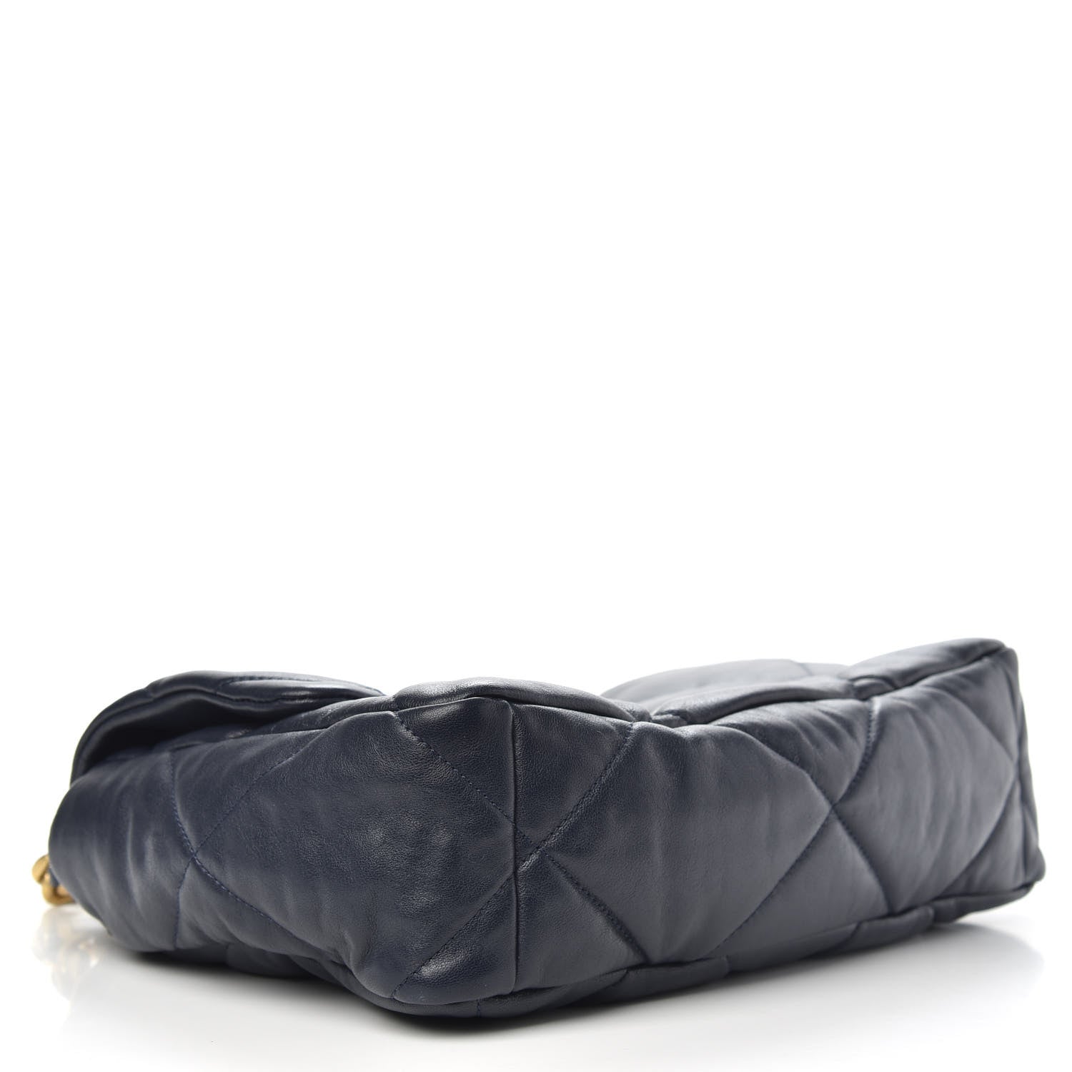 Chanel Lambskin Quilted Large Chanel 19 Flap Navy Blue 4 of 10