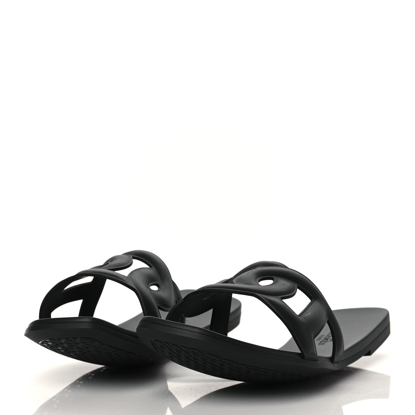 Rubber Aloha Sandals 40 Black