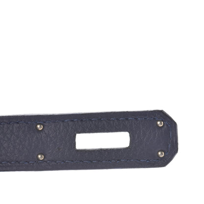 Hermes Togo Swift Officier Birkin 30 Bleu Nuit Vert Cypress 20 of 39