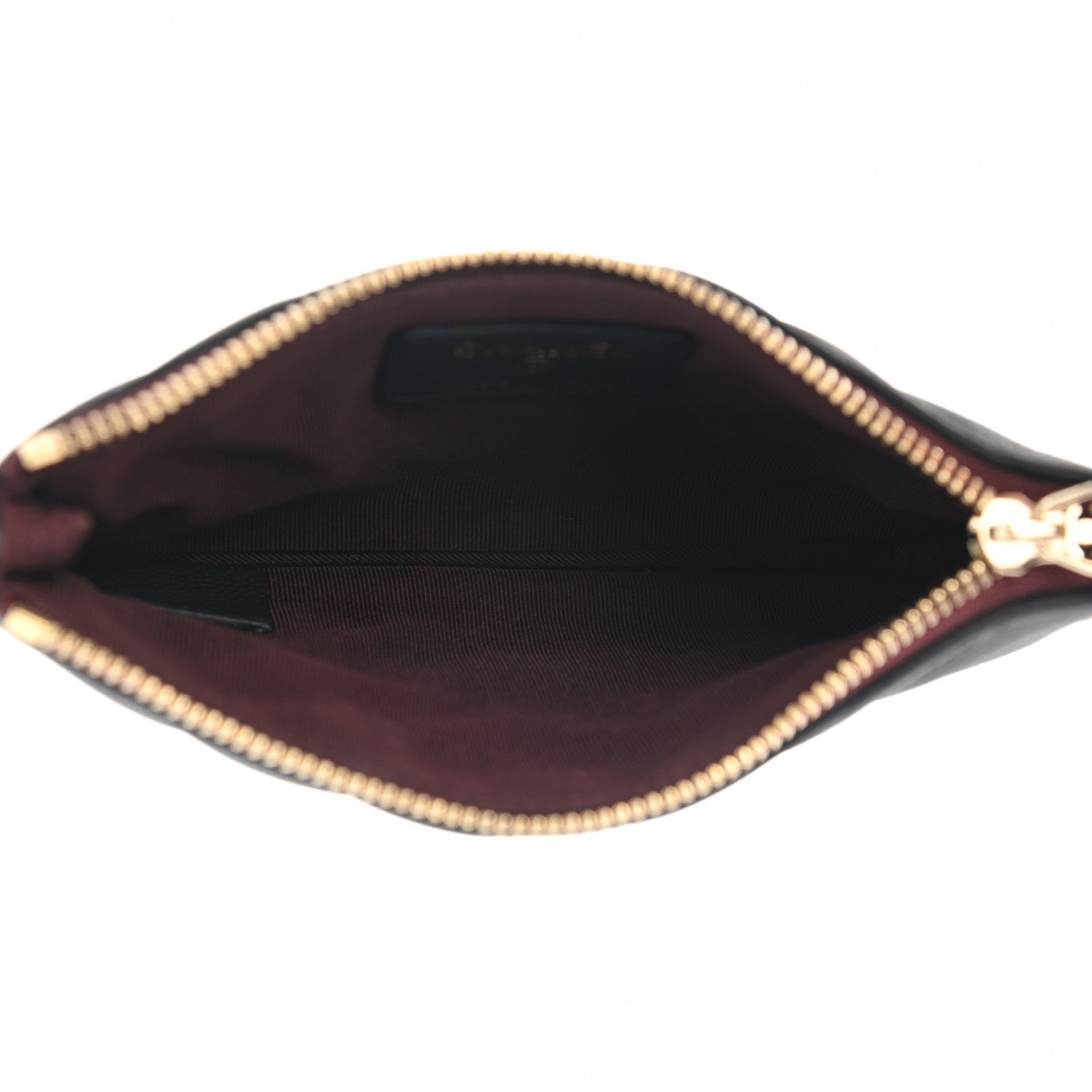 Chanel Caviar Chevron Quilted Small Cosmetic Case Black 5 of 9