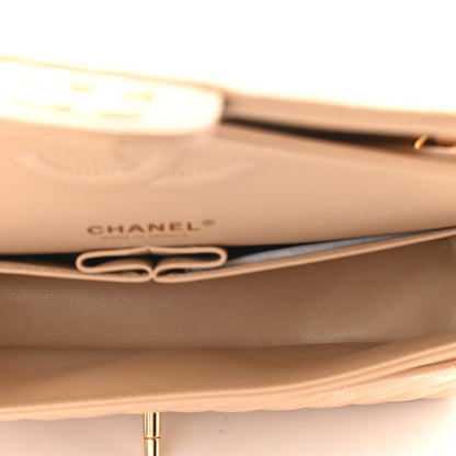 Chanel Caviar Quilted Medium Double Flap Beige 5 of 9