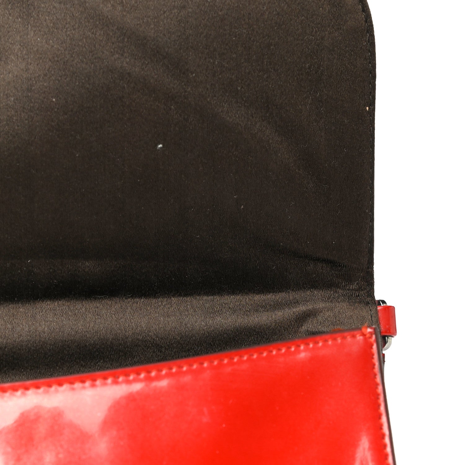 Prada Spazzolato Flap Shoulder Bag Rosso 9 of 26