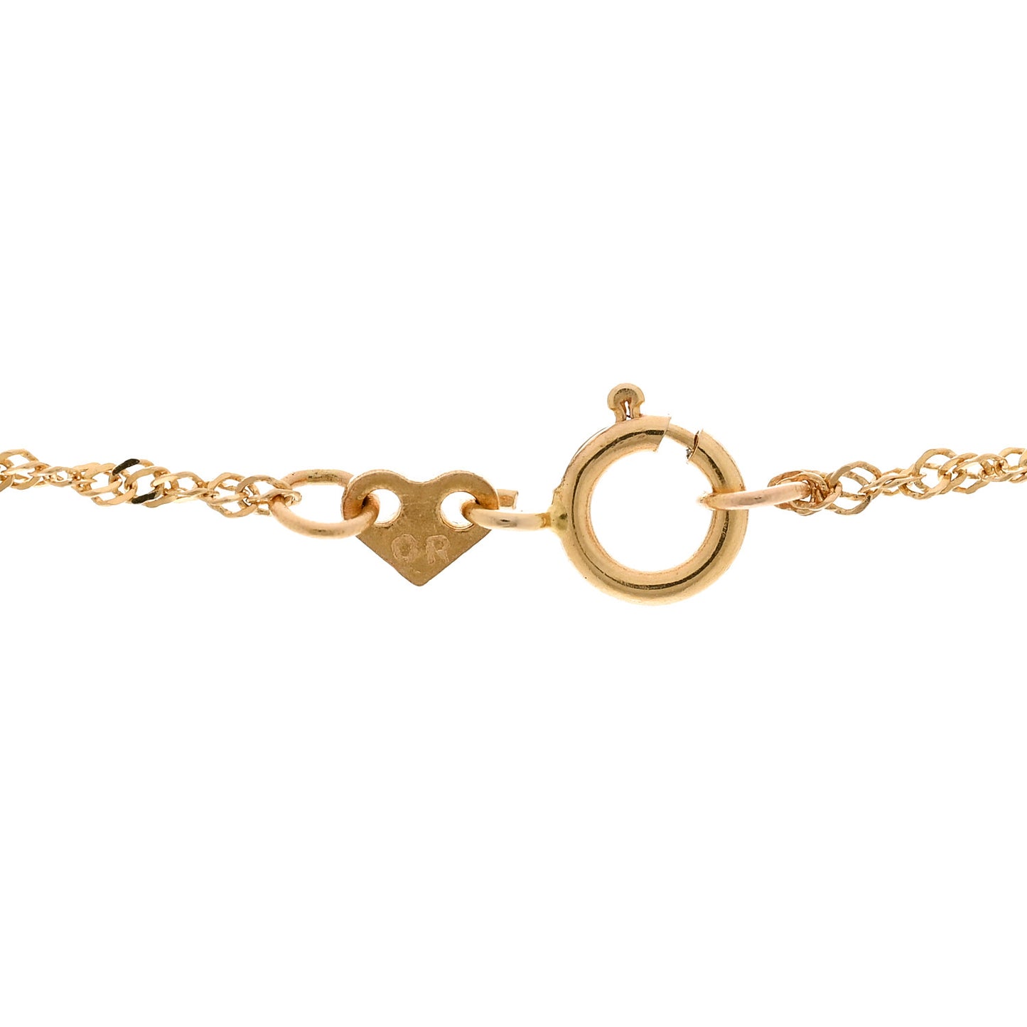 14K Yellow Gold Diamond .08ct Solitaire Pendant Necklace