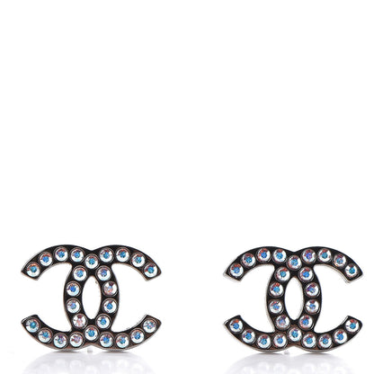 Chanel Iridescent Crystal CC Earrings Multicolor 1 of 4