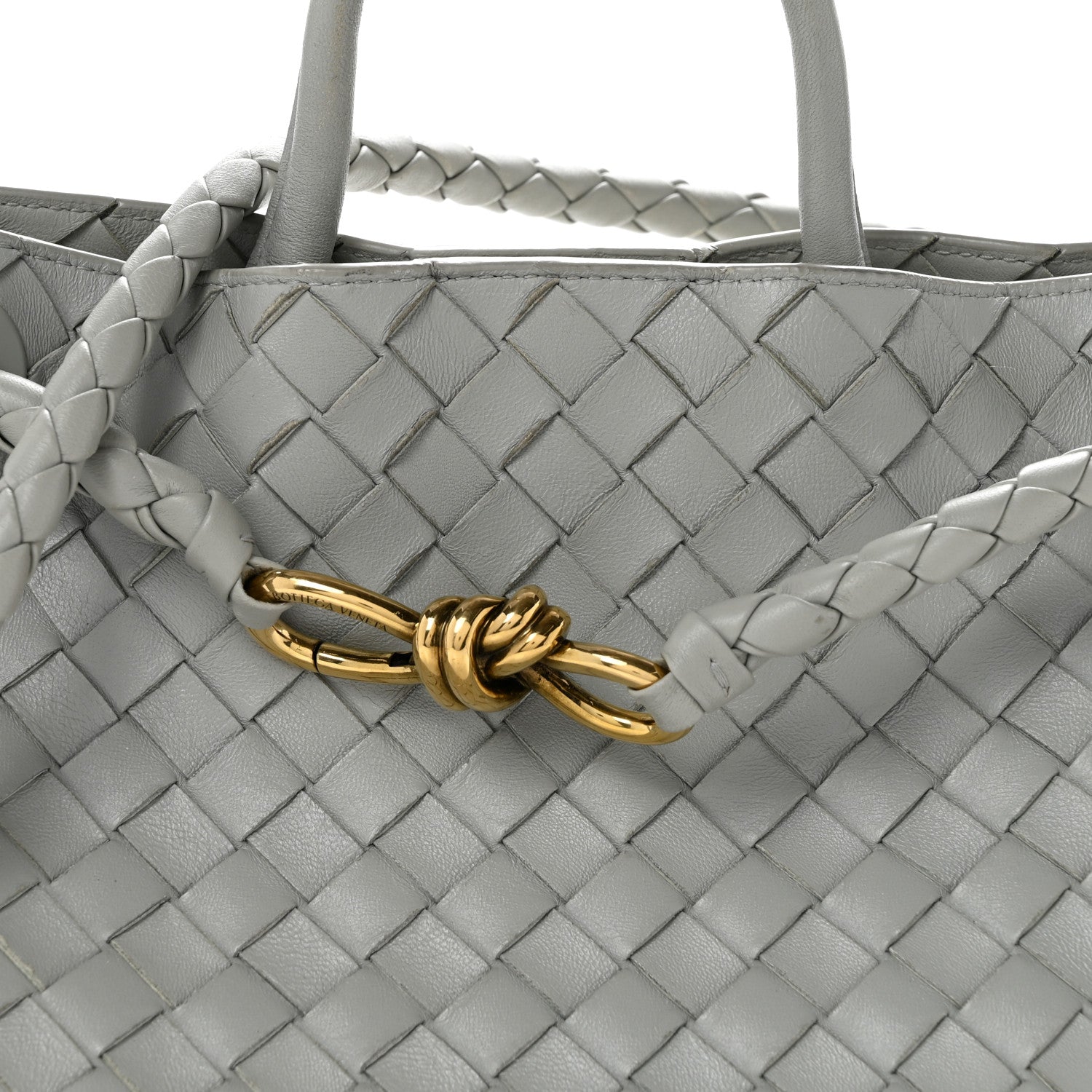 Bottega Veneta Nappa Intrecciato Medium Andiamo Shoulder Bag Sterling 7 of 12