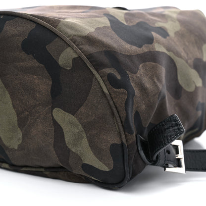 Prada Tessuto Nylon Camouflage Print Cinch Backpack Mimetico 10 of 10