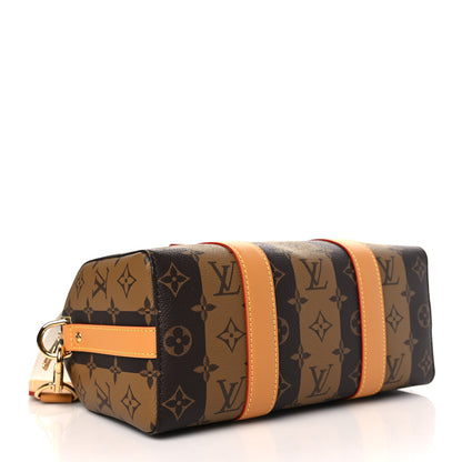 Louis Vuitton X NIGO Reverse Monogram Stripes City Keepall Bandouliere Brown 4 of 9