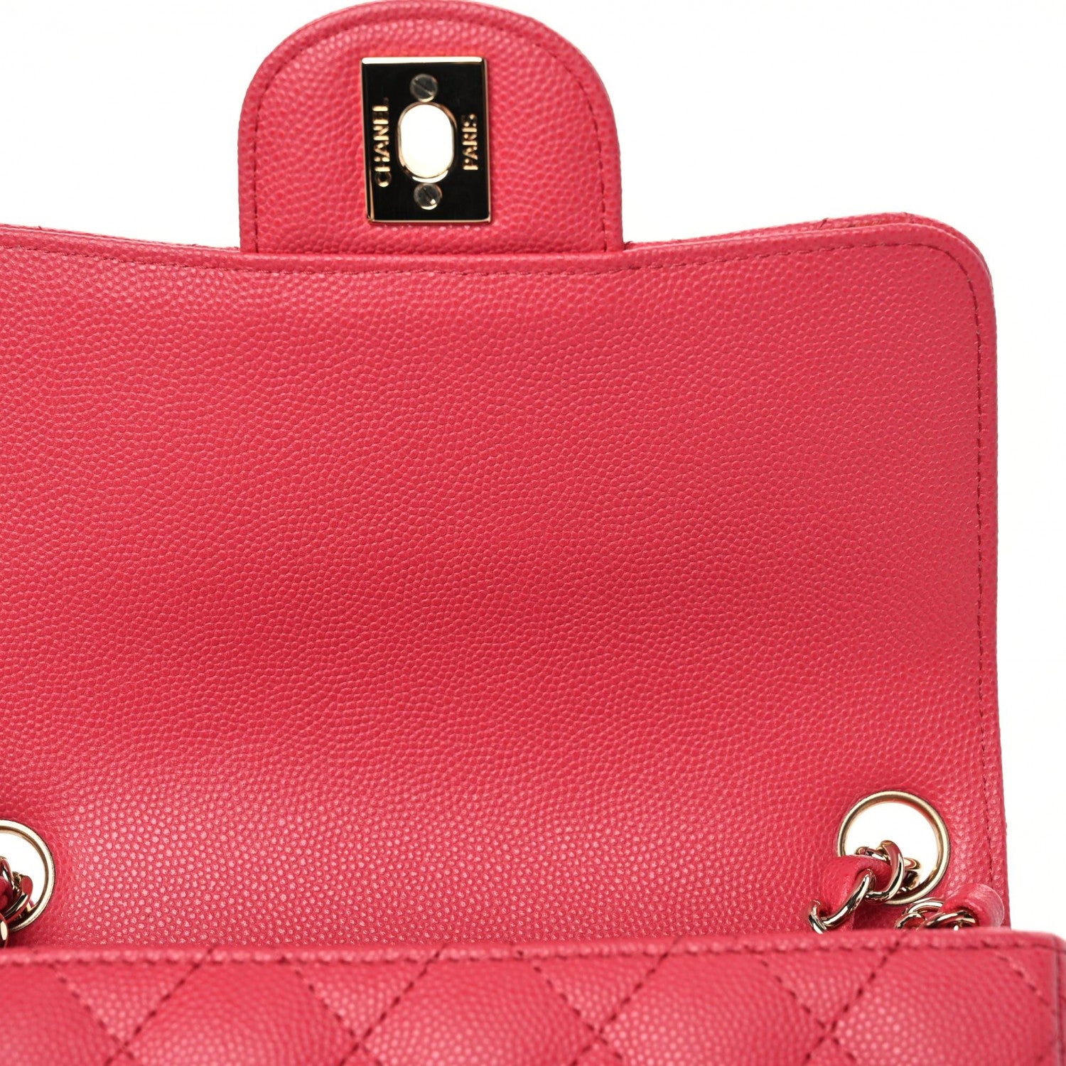 Chanel Caviar Quilted Mini Square Flap Pink 8 of 11