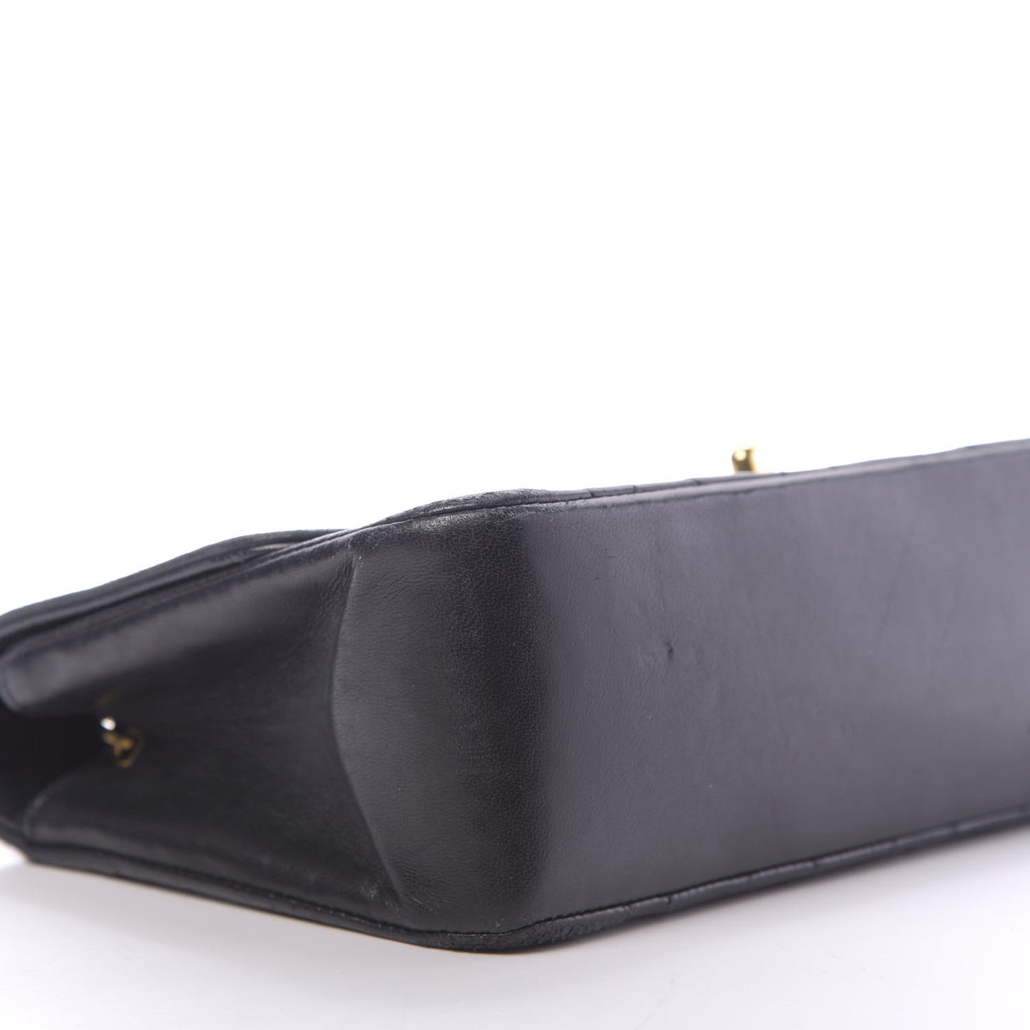 Lambskin Quilted Small Single Flap Black