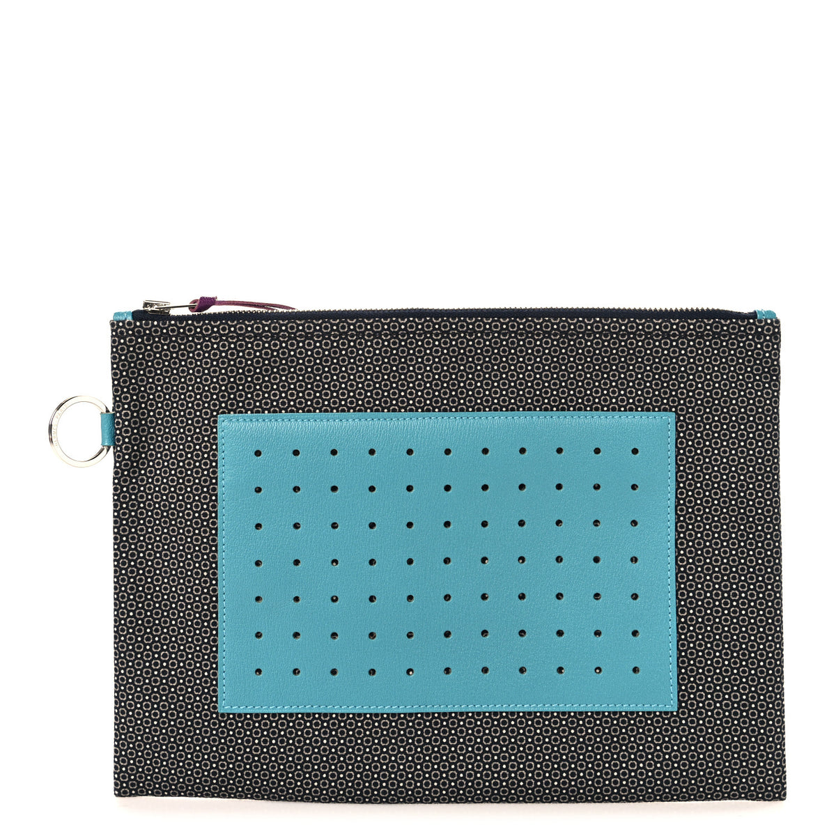Cotton Goatskin Navette Petit H Pouch PM